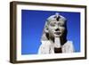 Closeup of Sphinxs Head, Temple Sacred to Amun Mut and Khons, Luxor, Egypt, C370 Bc-CM Dixon-Framed Photographic Print