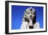 Closeup of Sphinxs Head, Temple Sacred to Amun Mut and Khons, Luxor, Egypt, C370 Bc-CM Dixon-Framed Photographic Print