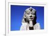 Closeup of Sphinxs Head, Temple Sacred to Amun Mut and Khons, Luxor, Egypt, C370 Bc-CM Dixon-Framed Photographic Print