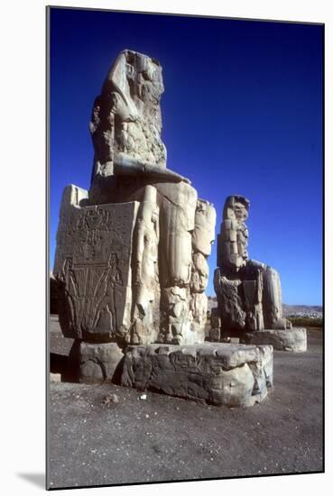 Closeup of the Colossi of Memnon, Luxor West Bank, Egypt, C1400 Bc-CM Dixon-Mounted Photographic Print