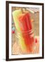 Closeup of Two Appetizing Ice Pops of Different Flavors in a Glass Jar-nito-Framed Photographic Print