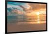 Closeup Sea Sand Beach. Panoramic Beach Landscape. Inspire Tropical Beach Seascape Horizon. Orange-icemanphotos-Framed Photographic Print