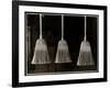 Closeup View of Three Brooms, Presumably Made by the Men of the Bourne Memorial Building, New…-Byron Company-Framed Giclee Print