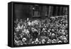 Closing of the Stock Exchange in London at the Start of WWI-null-Framed Stretched Canvas