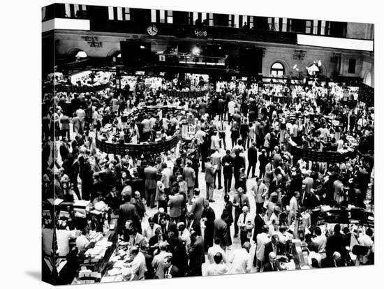 Closing Time on the Trading Floor of the New York Stock Exchange on March 11, 1976-null-Stretched Canvas
