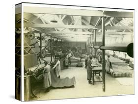 Cloth Finishing Room, Long Meadow Mill, 1923-English Photographer-Stretched Canvas