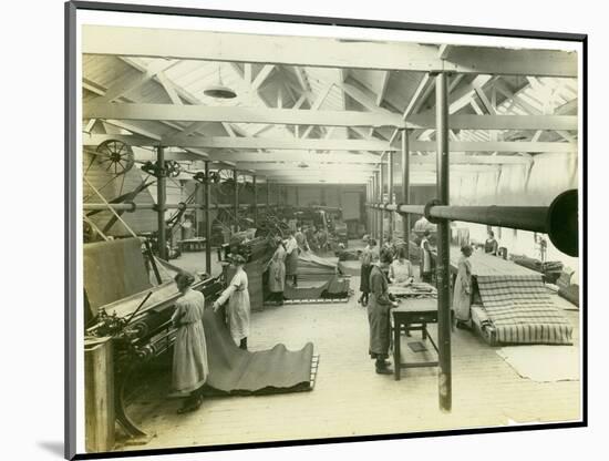 Cloth Finishing Room, Long Meadow Mill, 1923-English Photographer-Mounted Photographic Print