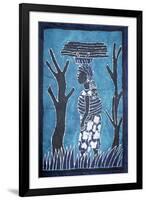 Cloth Made Using Batik Technique, Togo Handicrafts-null-Framed Giclee Print