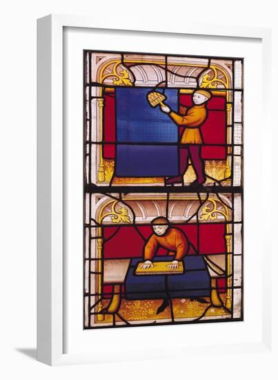 Cloth Merchant's Window-null-Framed Giclee Print