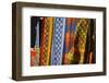 Cloth stall, African curio market, Greenmarket Square (1696), Cape Town, South Africa.-David Wall-Framed Photographic Print