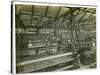 Cloth Weaving Room, Long Meadow Mill, 1923-English Photographer-Stretched Canvas