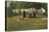 Clothes drying, 1875-Gerhard Peter Frantz Vilhelm Munthe-Stretched Canvas
