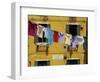 Clothes Hanging on a Washing Line Between Houses, Venice, Veneto, Italy, Europe-Peter Richardson-Framed Photographic Print