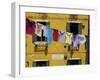 Clothes Hanging on a Washing Line Between Houses, Venice, Veneto, Italy, Europe-Peter Richardson-Framed Photographic Print