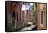 Clothes lines, Venice, UNESCO World Heritage Site, Veneto, Italy, Europe-Hans-Peter Merten-Framed Stretched Canvas