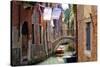 Clothes lines, Venice, UNESCO World Heritage Site, Veneto, Italy, Europe-Hans-Peter Merten-Stretched Canvas