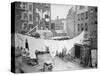 Clothesline and Tenements-null-Stretched Canvas