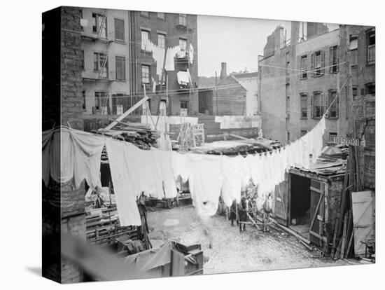Clothesline and Tenements-null-Stretched Canvas