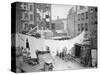Clothesline and Tenements-null-Stretched Canvas