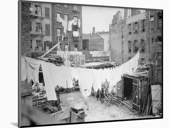 Clothesline and Tenements-null-Mounted Photographic Print