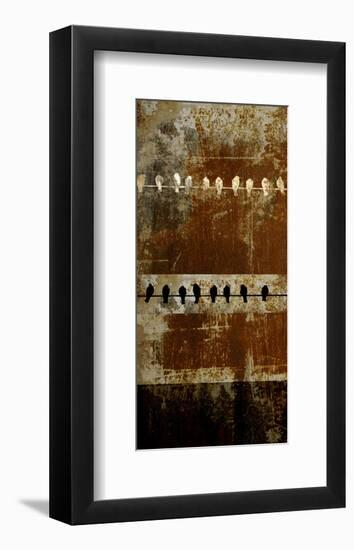 Clothesline Crows-SM Design-Framed Art Print