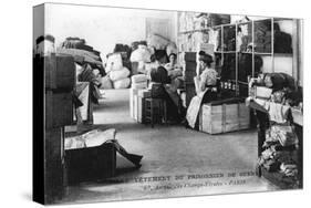 Clothing for Prisoners of War, Champs-Élysées, Paris, World War I, 1914-1918-null-Stretched Canvas