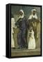 Clothing Naked and Provide for Widows and Orphans, Scene from Seven Works of Mercy-Santi Buglioni-Framed Stretched Canvas