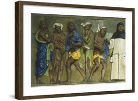 Clothing Naked and Providing for Widows and Orphans-null-Framed Giclee Print