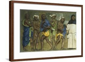 Clothing Naked and Providing for Widows and Orphans-null-Framed Giclee Print