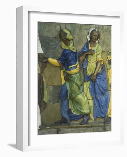 Clothing Naked and Providing for Widows and Orphans-null-Framed Giclee Print