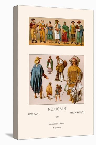 Clothing of Mexico-Racinet-Stretched Canvas