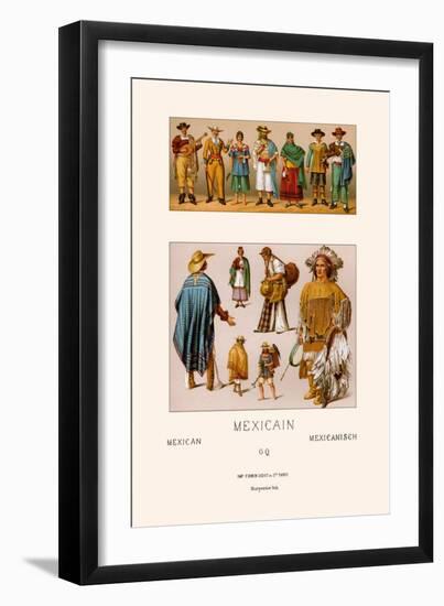 Clothing of Mexico-Racinet-Framed Art Print