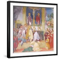 Clothing of Saint Brigida, 1524-Lorenzo Lotto-Framed Giclee Print