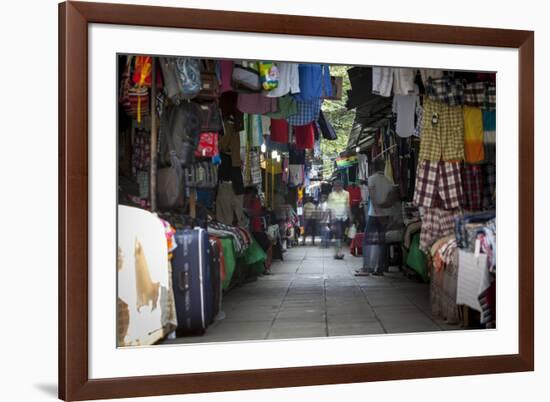 Clothing on Sale at Pettah Market, Colombo, Sri Lanka, Asia-Charlie-Framed Photographic Print