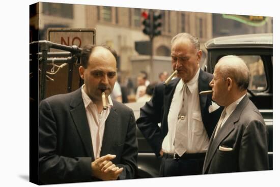 Clothing Pressers Herman Abrams, Joseph Spitalnick, and Philip Ehrlich, New York, New York, 1960-Walter Sanders-Stretched Canvas