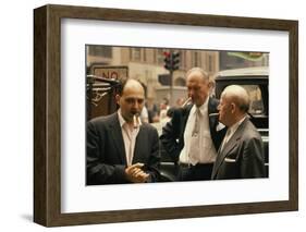 Clothing Pressers Herman Abrams, Joseph Spitalnick, and Philip Ehrlich, New York, New York, 1960-Walter Sanders-Framed Photographic Print