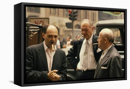Clothing Pressers Herman Abrams, Joseph Spitalnick, and Philip Ehrlich, New York, New York, 1960-Walter Sanders-Framed Stretched Canvas