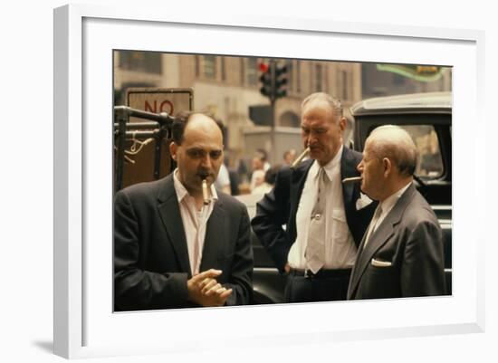 Clothing Pressers Herman Abrams, Joseph Spitalnick, and Philip Ehrlich, New York, New York, 1960-Walter Sanders-Framed Photographic Print