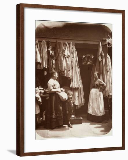 Clothing Shop 1877-null-Framed Photographic Print