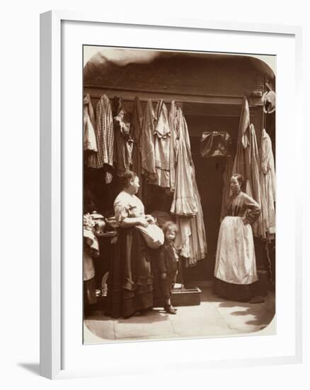 Clothing Shop 1877-null-Framed Photographic Print