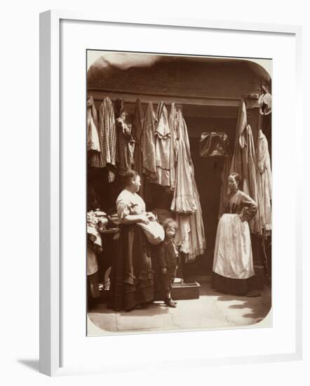 Clothing Shop 1877-null-Framed Photographic Print