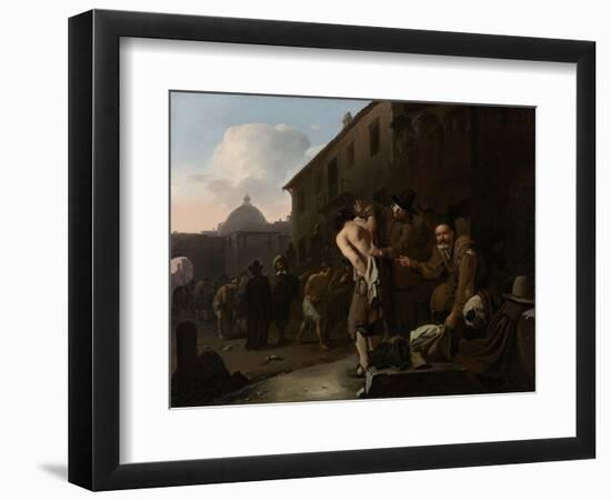 Clothing the Naked, Michael Sweerts-Michael Sweerts-Framed Art Print