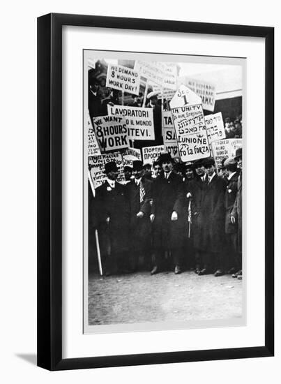 Clothing Workers Strike-null-Framed Art Print