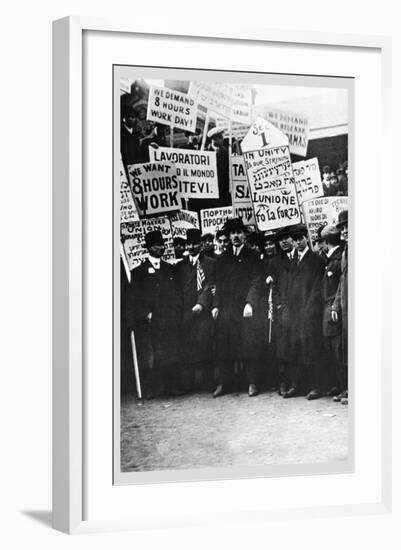 Clothing Workers Strike-null-Framed Art Print