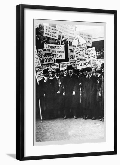 Clothing Workers Strike-null-Framed Art Print