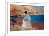 Clotilde and Elena on the Rocks, Javea, 1905-Joaquín Sorolla y Bastida-Framed Giclee Print