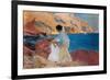 Clotilde and Elena on the Rocks, Javea, 1905-Joaquín Sorolla y Bastida-Framed Giclee Print