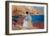 Clotilde and Elena on the Rocks, Javea, 1905-Joaquín Sorolla y Bastida-Framed Premium Giclee Print