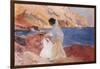 Clotilde and Elena on the Rocks, Javea-Joaquín Sorolla y Bastida-Framed Giclee Print