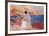 Clotilde and Elena on the Rocks, Javea-Joaquín Sorolla y Bastida-Framed Giclee Print